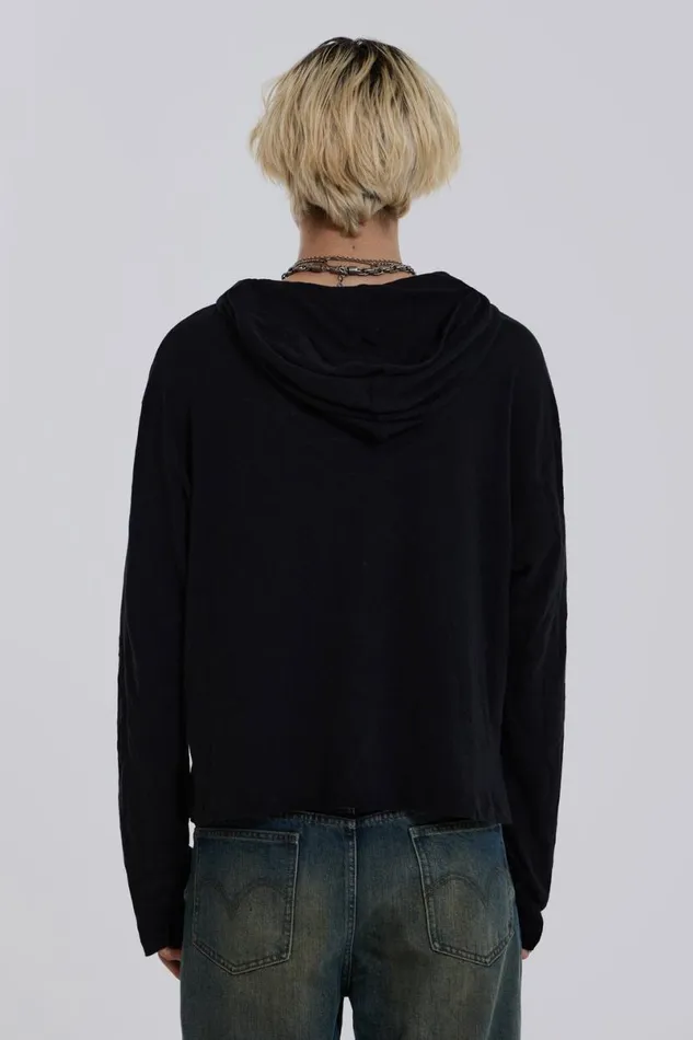 Jaded London Hoodies and Sweatshirts Men Sonnet Hoodie Black