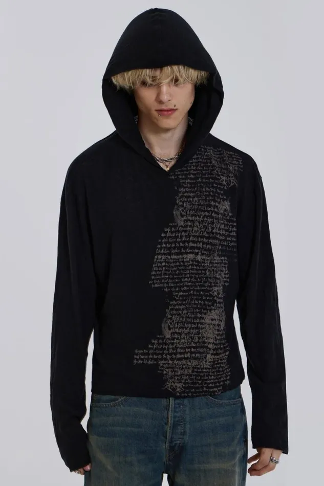 Jaded London Hoodies and Sweatshirts Men Sonnet Hoodie Black