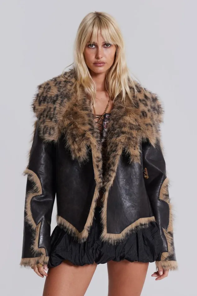Jaded London Jackets Women Seone Faux Fur Jacket Black