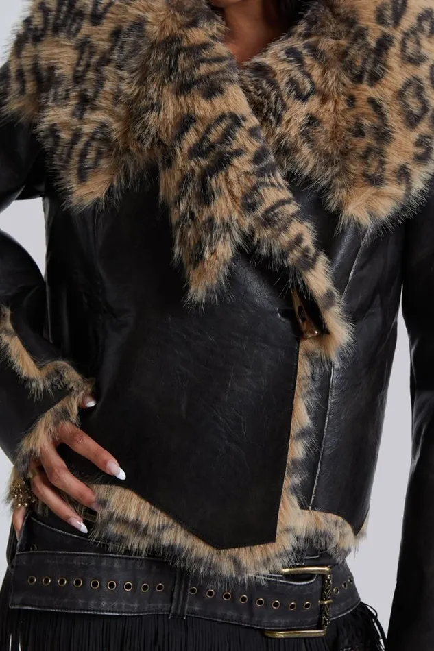 Jaded London Jackets Women Seone Faux Fur Jacket Black