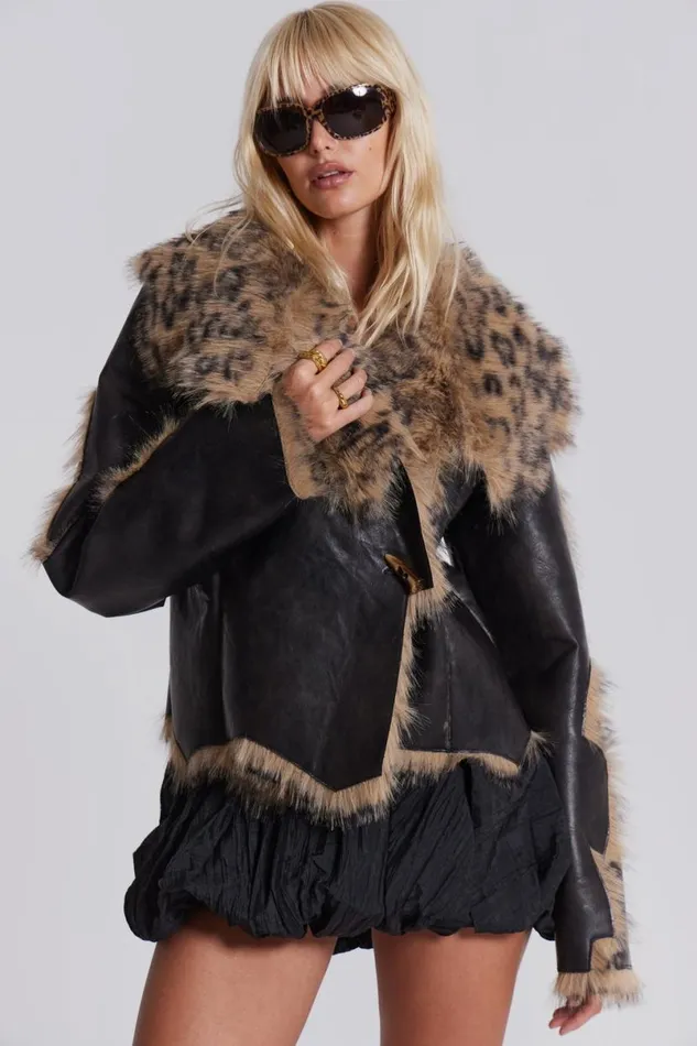 Jaded London Jackets Women Seone Faux Fur Jacket Black