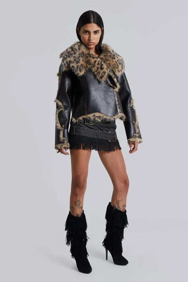 Jaded London Jackets Women Seone Faux Fur Jacket Black