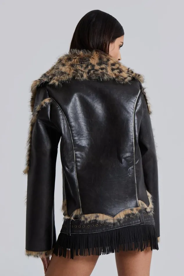 Jaded London Jackets Women Seone Faux Fur Jacket Black