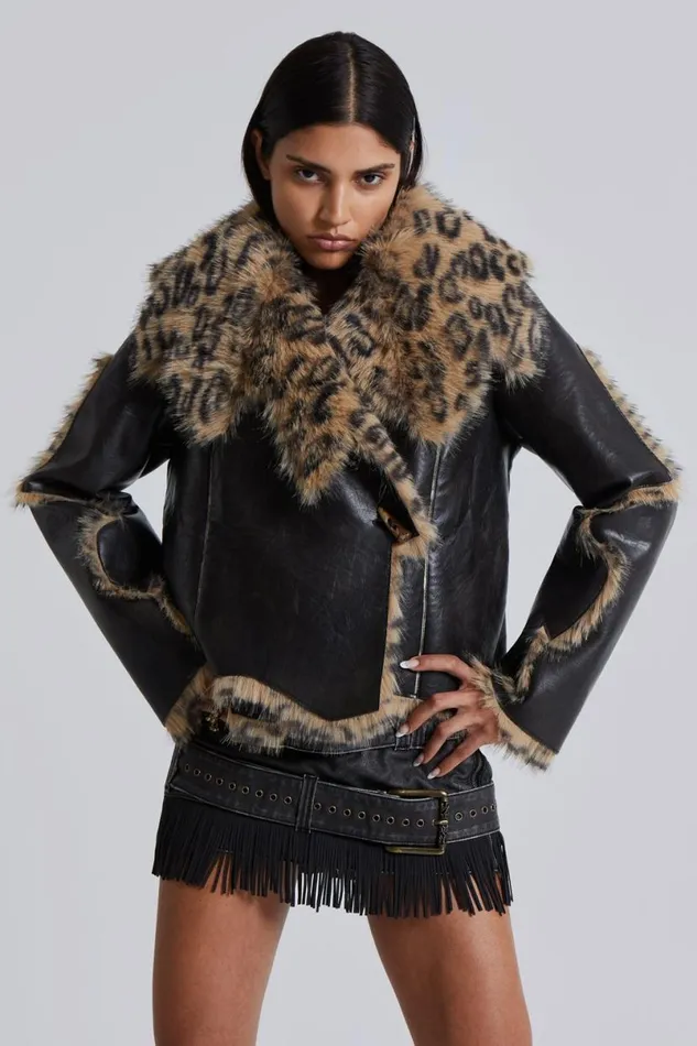 Jaded London Jackets Women Seone Faux Fur Jacket Black