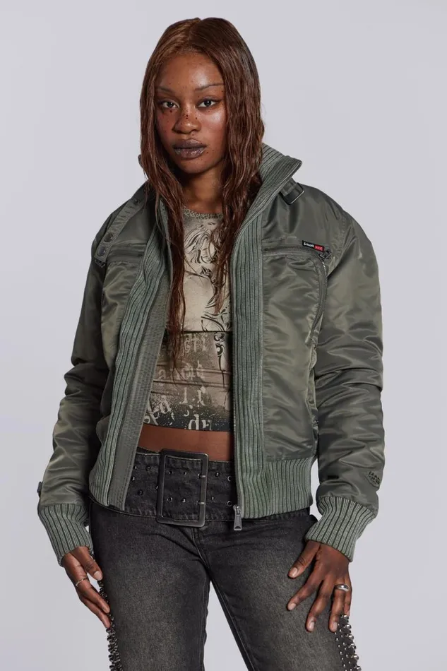 Jaded London Jackets Women Tank Jacket Khaki