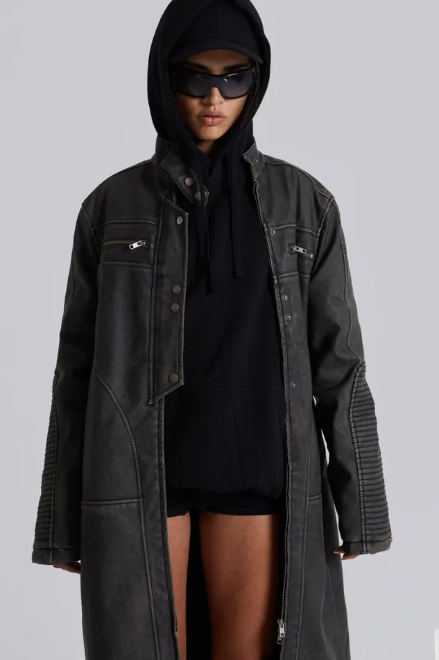 Jaded London Jackets Women Vespera Motor Cross Jacket Black