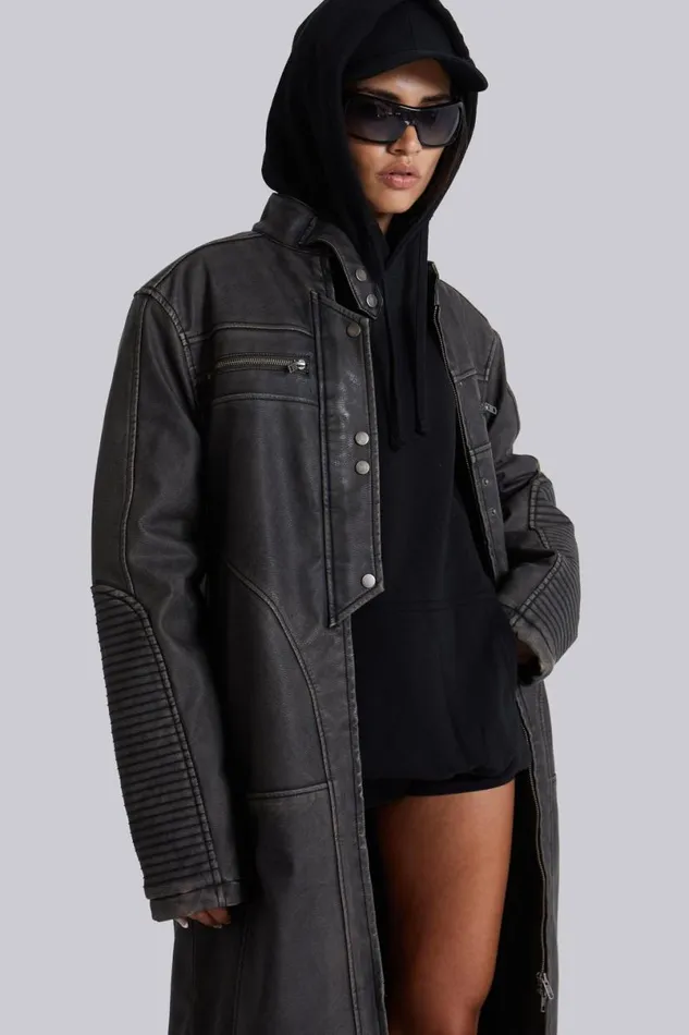 Jaded London Jackets Women Vespera Motor Cross Jacket Black