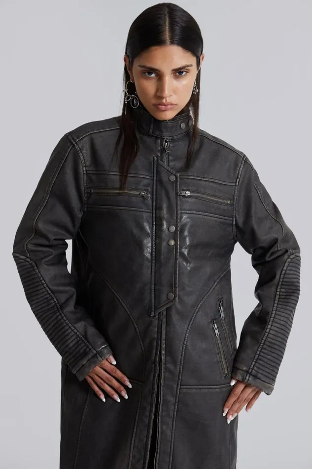 Jaded London Jackets Women Vespera Motor Cross Jacket Black