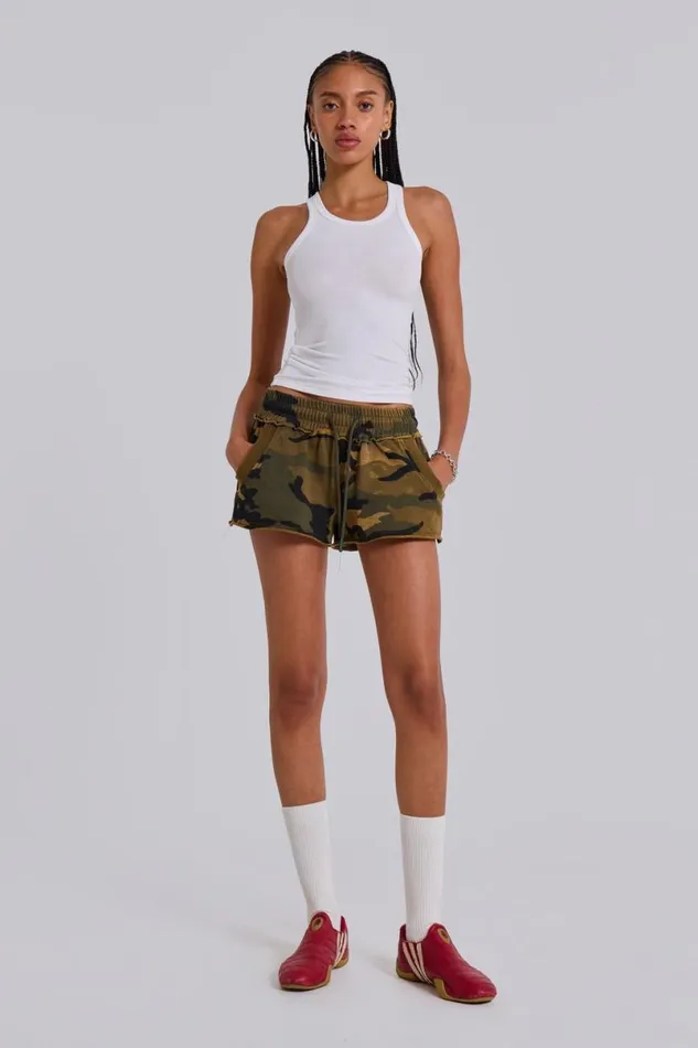 Jaded London Shorts and Jorts Women Camo Mini Jogger Shorts Camo