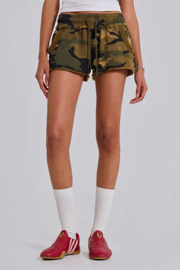 Jaded London Shorts and Jorts Women Camo Mini Jogger Shorts Camo