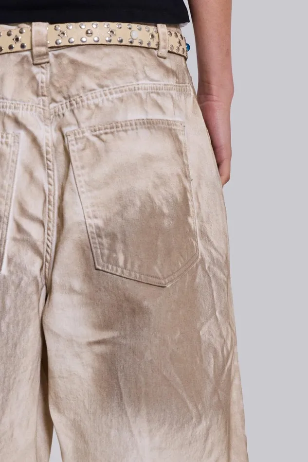 Jaded London Shorts and Jorts Women Sand Oil Wash Colossus Jorts Oil Wash