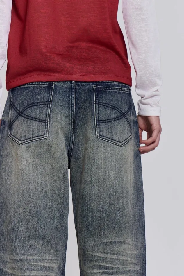 Jaded London SlimStraight Jeans Men Light Wash Scott Jeans Blue