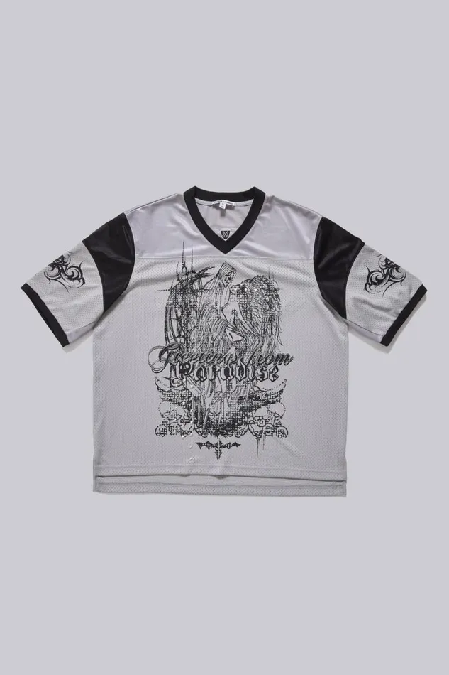 Jaded London TShirts and Vests Men Paradise Silver Football Jersey Silver