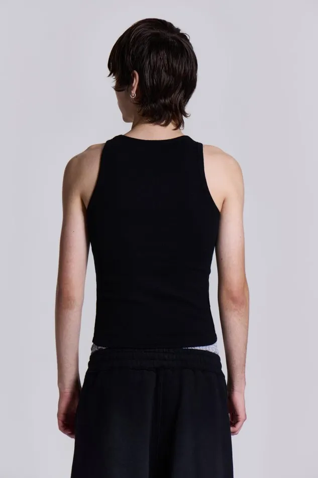 Jaded London TShirts and Vests Men Shooting Star Tank Black