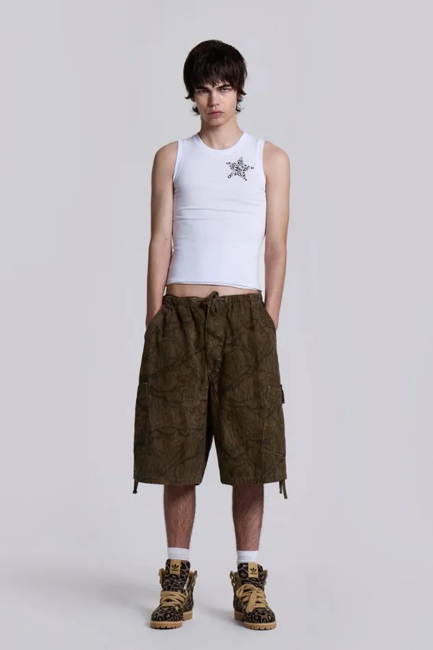 Jaded London TShirts and Vests Men White Cosmo Vest White
