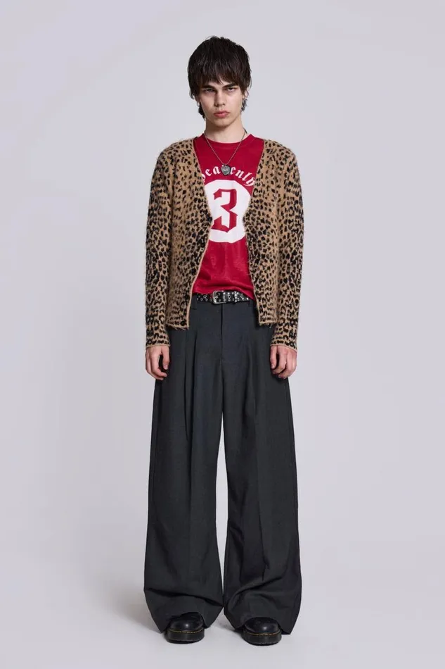 Jaded London Unisex UnisexWomen Goliath Charcoal Suit Pants Charcoal