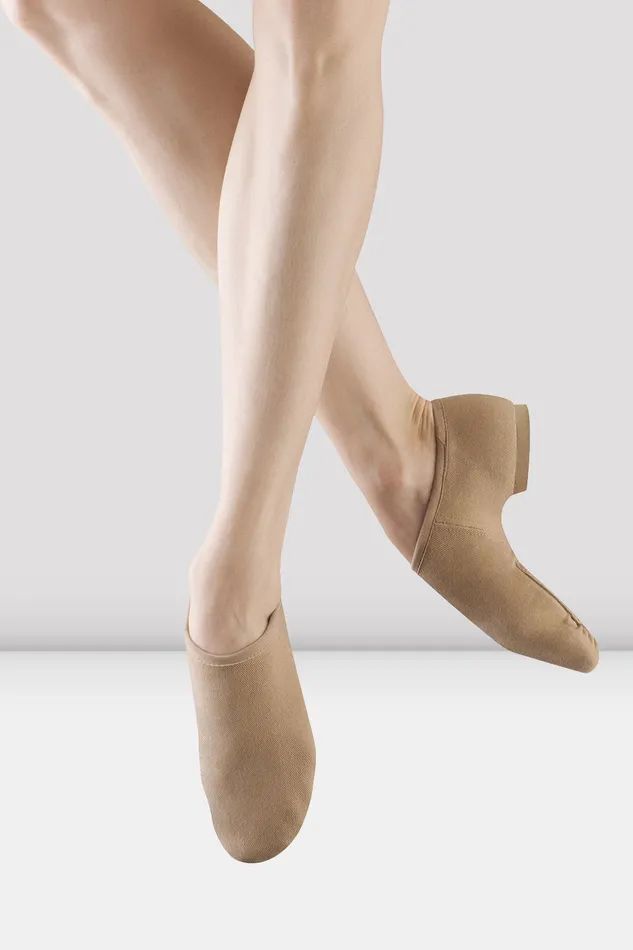 Jazz Bloch Adult Ladies Phantom Stretch Canvas Jazz Shoes Tan Canvas
