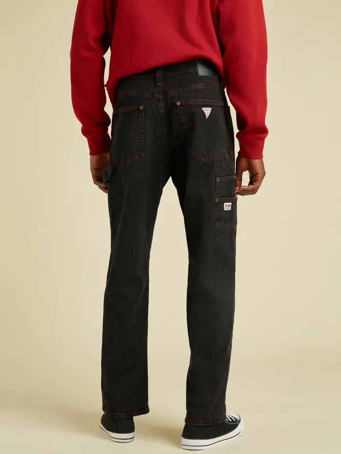 Jeans and Denim GUESS Men GUESS Originals Carpenter Jeans Go Vintage Black Wash Jeans and Denim GUESS Men GUESS Originals Carpenter Jeans Go Vintage Black Wash