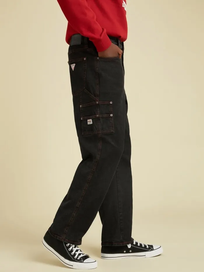 Jeans and Denim GUESS Men GUESS Originals Carpenter Jeans Go Vintage Black Wash Jeans and Denim GUESS Men GUESS Originals Carpenter Jeans Go Vintage Black Wash