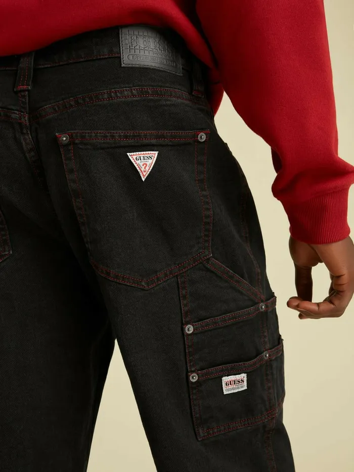 Jeans and Denim GUESS Men GUESS Originals Carpenter Jeans Go Vintage Black Wash Jeans and Denim GUESS Men GUESS Originals Carpenter Jeans Go Vintage Black Wash