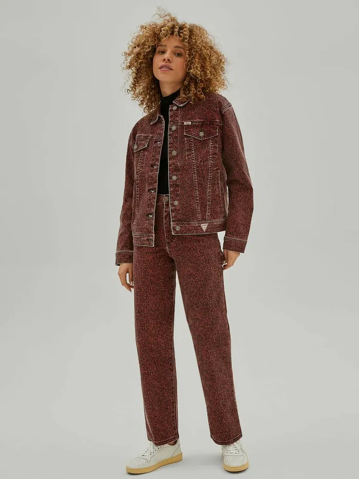Jeans and Denim GUESS Originals Composition Print Carpenter Jeans Heirloom Red 8211 GUESS Women Jeans and Denim GUESS Originals Composition Print Carpenter Jeans Heirloom Red 8211 GUESS Women