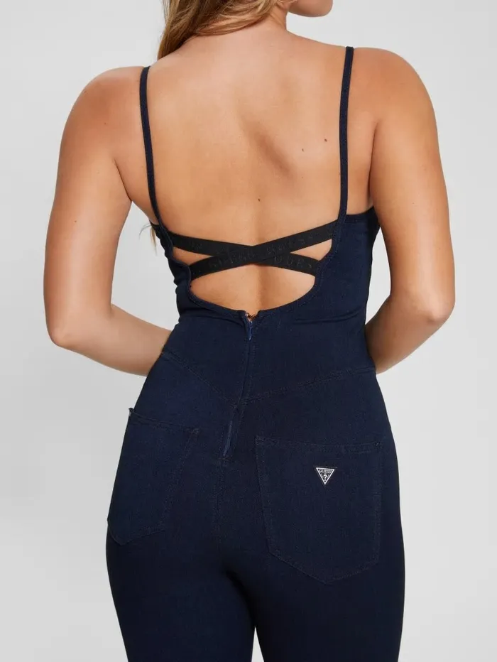 Jeans and Denim GUESS Women Eco Kick Suit Denim Jumpsuit Be Blue Jeans and Denim GUESS Women Eco Kick Suit Denim Jumpsuit Be Blue