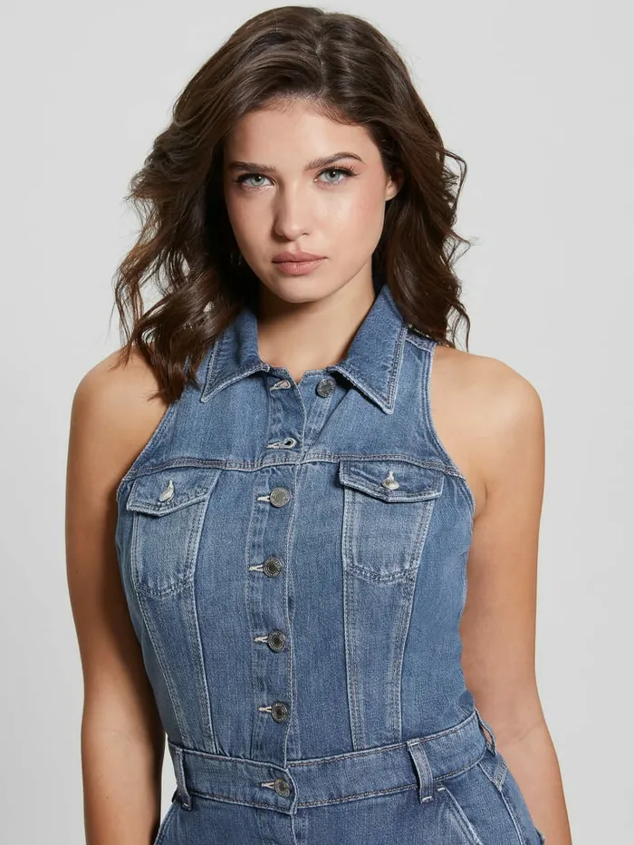Jeans and Denim GUESS Women Eco Stacie Denim Dress Delicate
