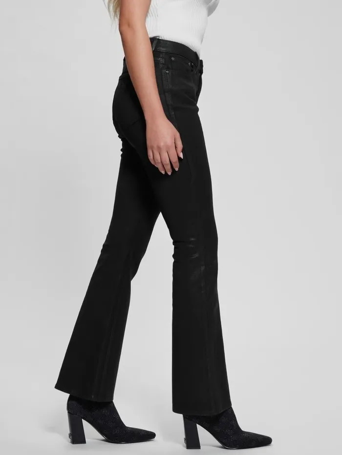 Jeans and Denim GUESS Women Sexy Flare Jeans Jet Black Multi