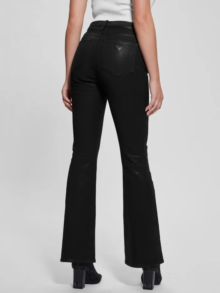 Jeans and Denim GUESS Women Sexy Flare Jeans Jet Black Multi