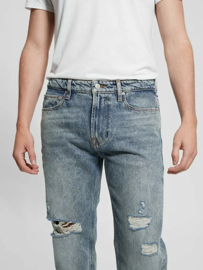 Jeans and Denim Men Mason Destroyed Jeans Skyline GUESS