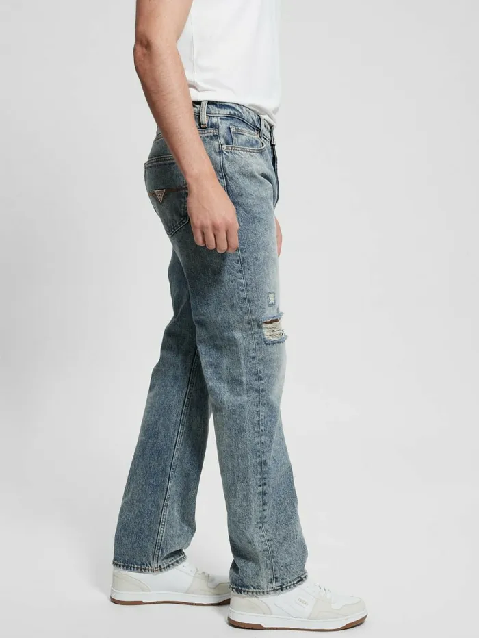 Jeans and Denim Men Mason Destroyed Jeans Skyline GUESS