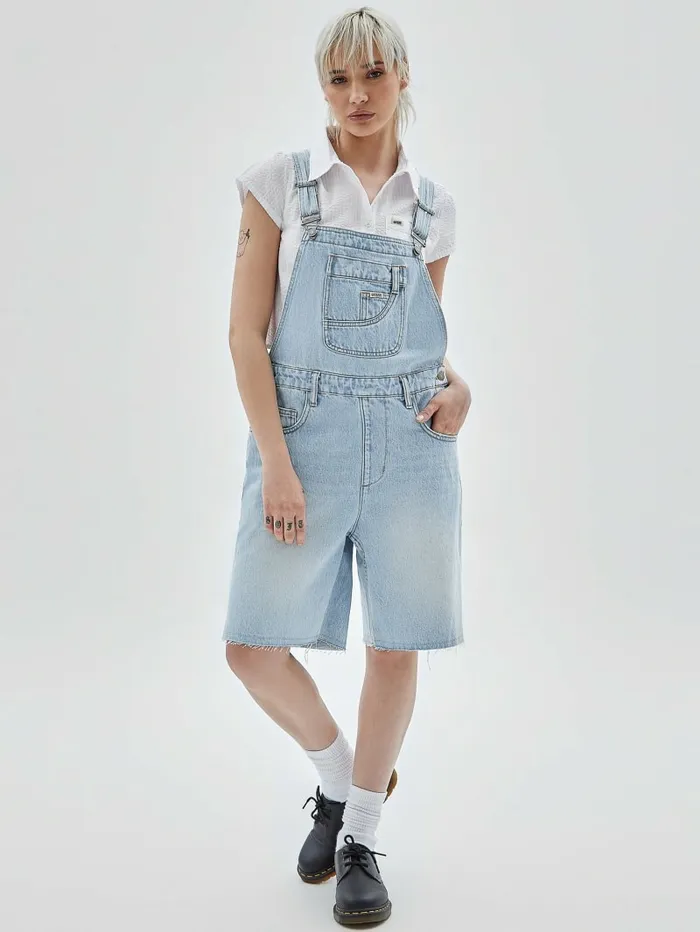 Jeans and Denim Women GUESS Originals Carpenter Shortalls Go Fez Lt Wash GUESS Jeans and Denim Women GUESS Originals Carpenter Shortalls Go Fez Lt Wash GUESS