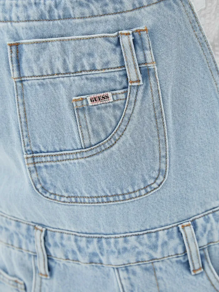 Jeans and Denim Women GUESS Originals Carpenter Shortalls Go Fez Lt Wash GUESS Jeans and Denim Women GUESS Originals Carpenter Shortalls Go Fez Lt Wash GUESS