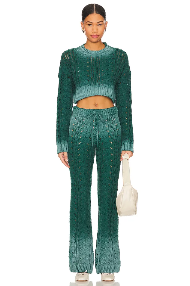 Jelissa Ombre Knit Pant Green Ombre Women Lovers and Friends Pants