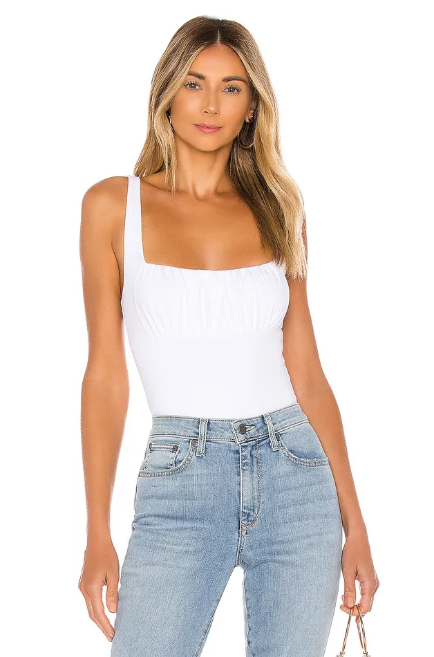 Jessie Bodysuit White Women Lovers and Friends Tops