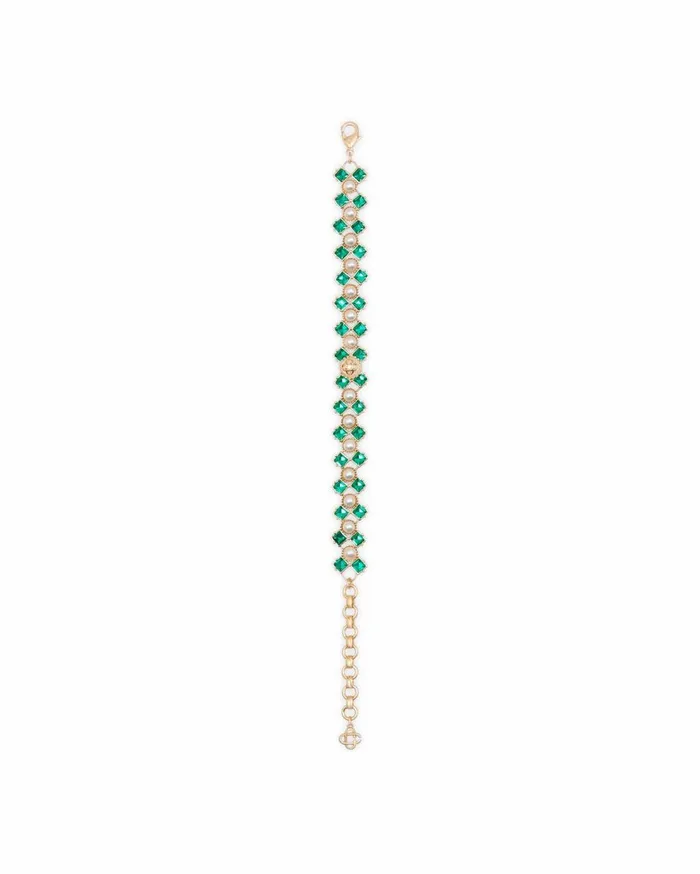 Jewellery MenWomen Casablanca Paris Crystal and Pearl Bracelet