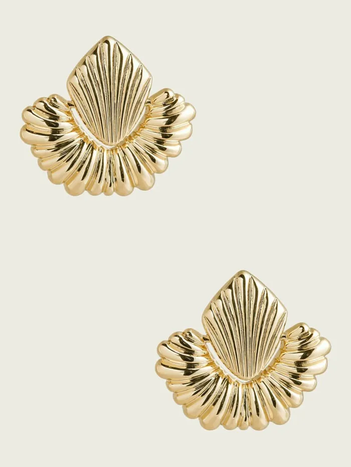Jewelry GUESS Women 14K GoldPlated Textured Doorknocker Earring SilverGold