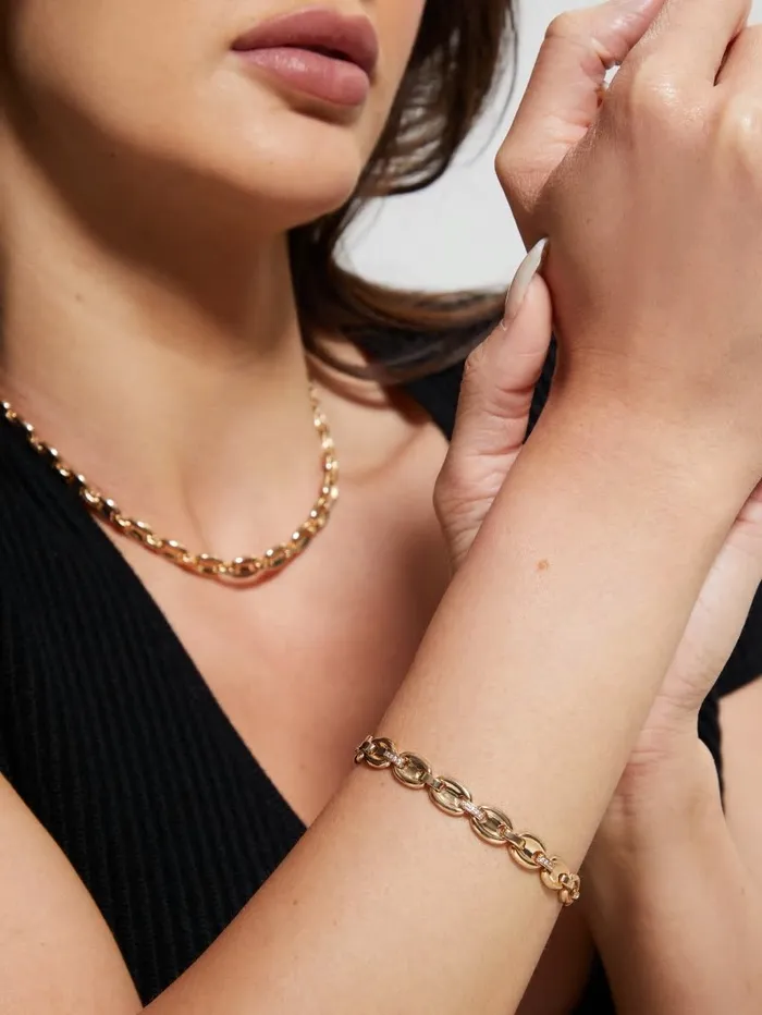 Jewelry Women GUESS GoldTone Chain Link Bracelet Gold Jewelry Women GUESS GoldTone Chain Link Bracelet Gold