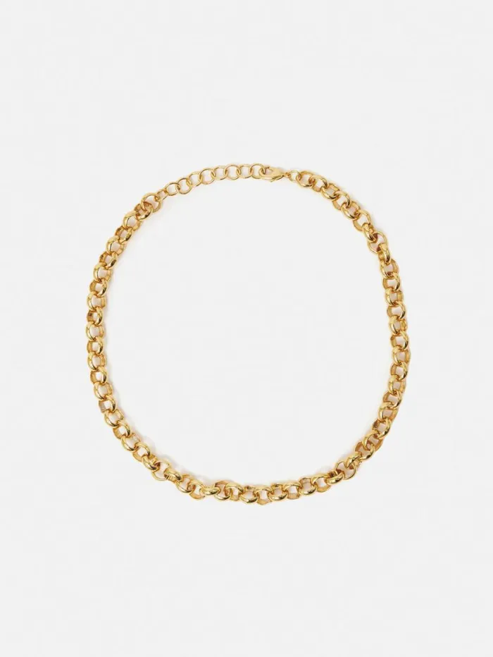 Jigsaw Belcher Chain Necklace Gold Women Jewellery