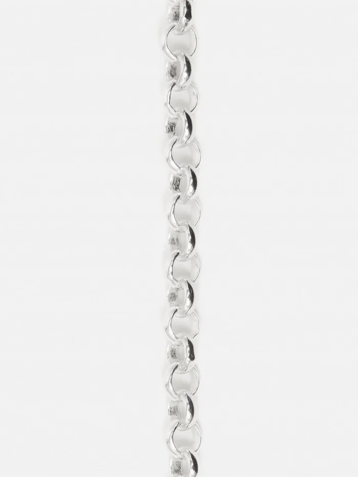 Jigsaw Belcher Chain Necklace Silver Women Jewellery