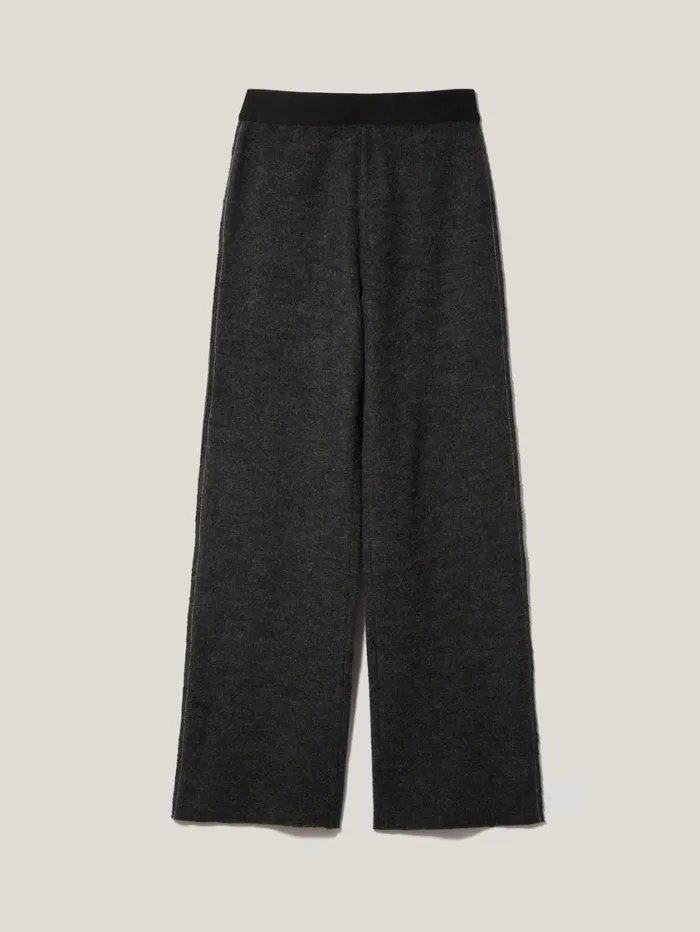 Jigsaw Boiled Wool Blend Trouser Dark Grey Women Coords