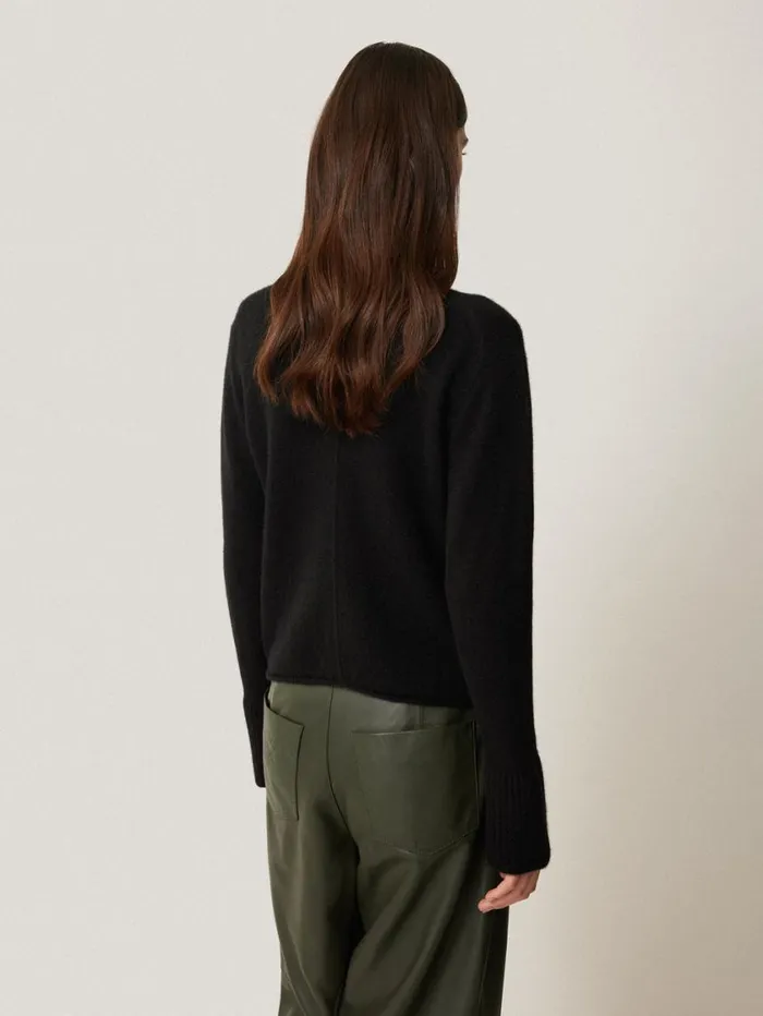 Jigsaw Cloud Cashmere Eldon Jumper Black Women Knitwear and Cashmere