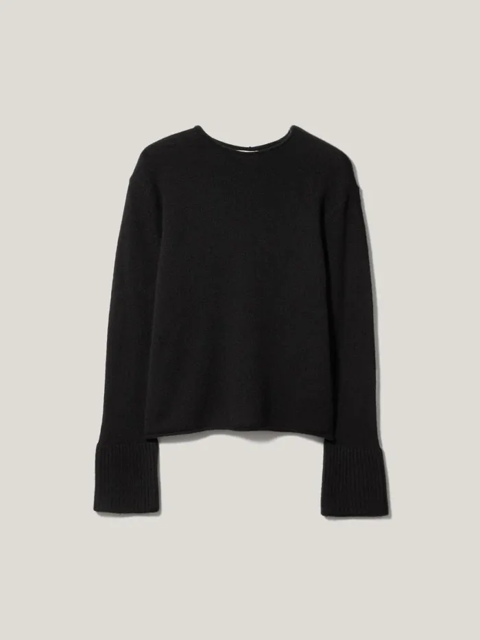 Jigsaw Cloud Cashmere Eldon Jumper Black Women Knitwear and Cashmere