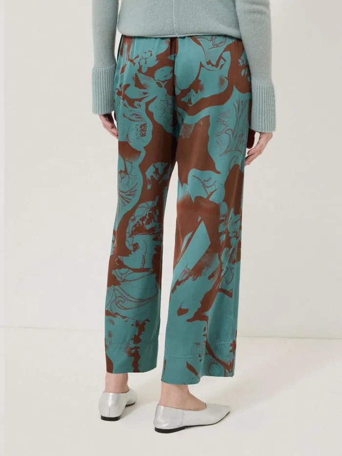 Jigsaw Collage Stitch Detail Trouser Blue Women Party
