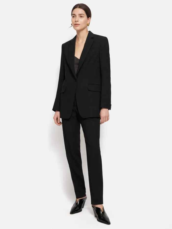 Jigsaw Fluid Twill Palmer Trouser Black Women Trousers