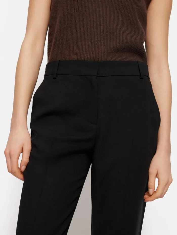 Jigsaw Fluid Twill Palmer Trouser Black Women Trousers