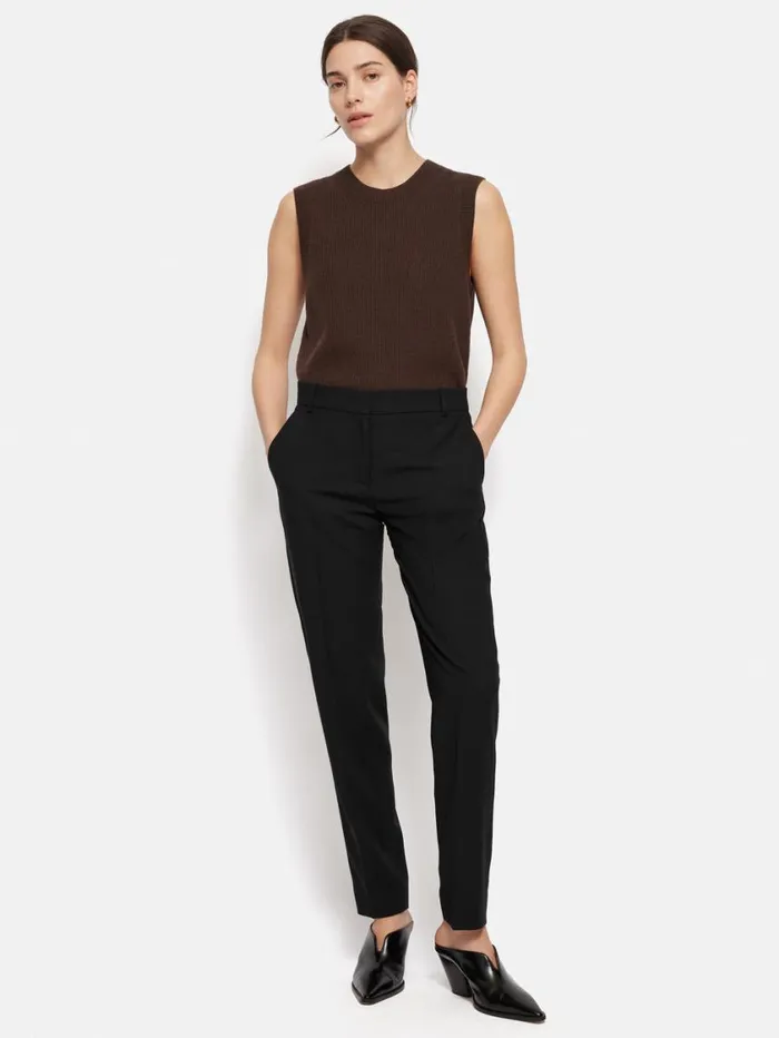 Jigsaw Fluid Twill Palmer Trouser Black Women Trousers