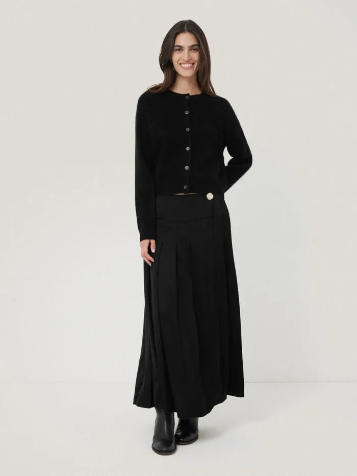 Jigsaw Halo Cashmere Cardigan Black Women Knitwear and Cashmere