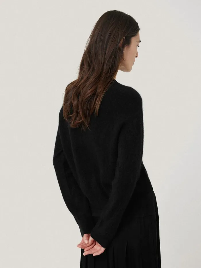 Jigsaw Halo Cashmere Cardigan Black Women Knitwear and Cashmere