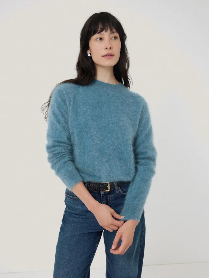 Jigsaw Halo Cashmere Jumper Blue Women Knitwear and Cashmere